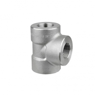 Tee acero inoxidable roscado both-well